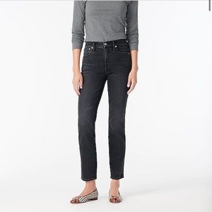 J Crew 9” vintage straight jean, charcoal